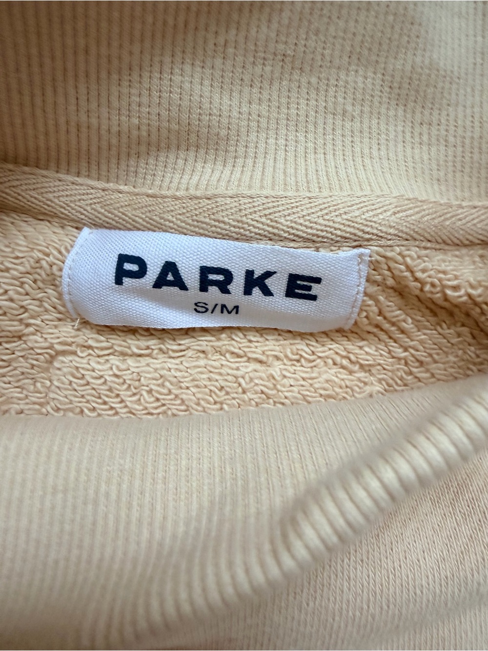 Parke x Dunkin Crewneck Sweatshirt with Pink-Orange Lettering - Picture 2 of 2